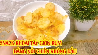 Cách làm SNACK KHOAI TÂY  BIM BIM KHOAI TÂY bằng NỒI CHIÊN KHÔNG DẦU tại nhà cực đơn giản [upl. by Maher171]