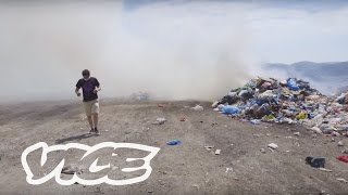 The Illegal Trash Volcano Burning in Kalymnos [upl. by Netsua]