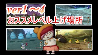 【ドラクエ10】魔界行く前にレベル上げしたい！初心者・復帰勢の方必見！バージョン１から4までの効率がいいフィールドのレベル上げの場所 [upl. by Ssur]