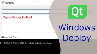 How to Deploy a Qt Widgets Applications on Windows [upl. by Linneman570]