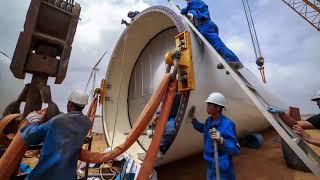 Wind Turbine Farm Installation From Scratch  Timelapse  Mega Structure [upl. by Reinhardt]