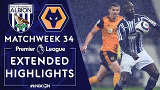 West Brom v Wolves  PREMIER LEAGUE HIGHLIGHTS  5032021  NBC Sports [upl. by Niela]