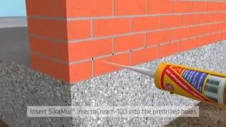 Sika SikaMur Injectable Liquid DPM Damp Proof Membrane [upl. by Eille]