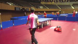 Adam Bobrow and Ma Long messing around surprise ending [upl. by Hsatan]