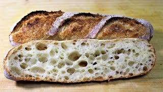 Authentic French Baguette Recipe [upl. by Einapets]