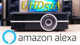 Optoma UHD50UHD51A Review  The Best 4K Projector of 2018 [upl. by Halilahk799]