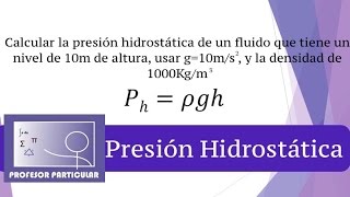 Presión Hidrostática Física prepa [upl. by Ax263]