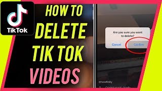 How to DELETE a TIKTOK video [upl. by Procter]