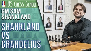 SuperGM Analysis Shankland  Grandelius Prague 2020  US Chess School 6252021 [upl. by Luoar]