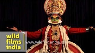 Kathakali  a stylized classical Indian dancedrama [upl. by Zanahs]