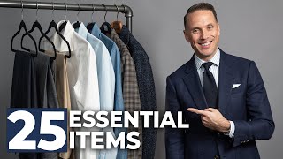 The ULTIMATE Beginner’s Capsule Wardrobe  25 Men’s Wardrobe Essentials [upl. by Annahtur]