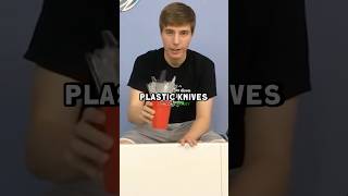 MrBeast Cut A Table In HALF With Plastic Knives [upl. by Hana718]