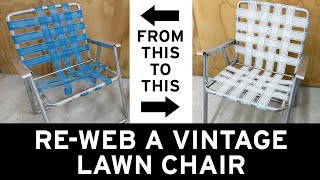 ReWeb a Vintage Lawn Chair [upl. by Minabe]