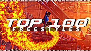 ROCKET LEAGUE TOP 100 FREESTYLES [upl. by Evita462]