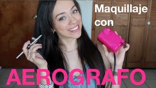 Maquillaje con Aerógrafo ♡ ¡Tú también puedes usarlo [upl. by Ecela902]