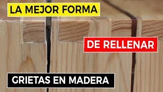 Cómo Rellenar Grietas en Madera 📐 [upl. by Rehtaef]