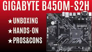 GIGABYTE B450MS2H FOR RYZEN ★ UNBOXING  HANDSON  PROSampCONS [upl. by Nyleikcaj]