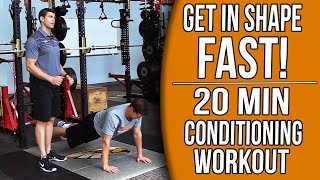 20 Min AtHome Basketball Conditioning Workout  Get in Shape FAST [upl. by Obau]