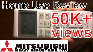 How to use Mitsubishi Heavy Industries Air Conditioner Remote Control [upl. by Burack]