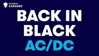 ACDC  Back In Black Karaoke With LyricsStingrayKaraoke [upl. by Aracat916]