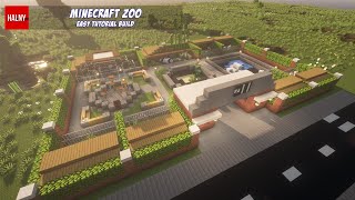 Zoo in minecraft  Tutorial build [upl. by Aggri]