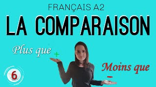 🇲🇫FRANÇAIS A2  COURS 6  LE COMPARATIF ET LE SUPERLATIF [upl. by Carboni545]