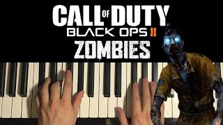 How To Play  Black Ops 2 Zombies  Theme Song PIANO TUTORIAL LESSON [upl. by Iveel]