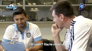 El Kun Agüero entrevista a Leo Messi [upl. by Sarat]