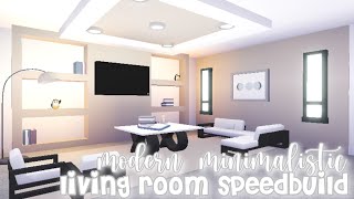 modern minimalistic futuristic house living room speed build  roblox adopt me [upl. by Lasala]