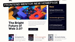 Frontend Mentor News Home Page [upl. by Eagle]