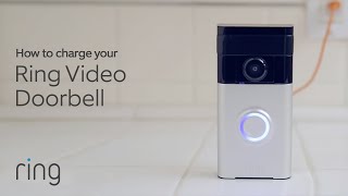 How to Charge Your Ring Video Doorbell  Ring [upl. by Anayhd434]