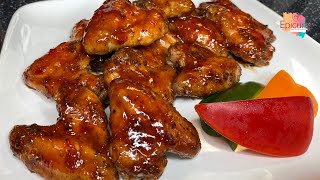 How to make Sweet Honey Sticky BBQ Chicken Wings  Secret Recipe Revealed [upl. by Menken]