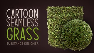 Easy Stylised Grass Texture Seamless Substance Designer  3d Game Texture for Games [upl. by Kloman]