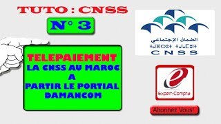 TELEPAIEMENT LA CNSS AU MAROC A PARTIR LE PORTIAL DAMANCOM [upl. by Aihn716]