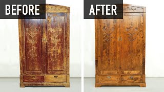 How to restore an old wardrobe [upl. by Cacie]