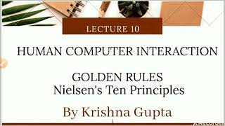 Nielsens ten heuristics principles [upl. by Norty643]