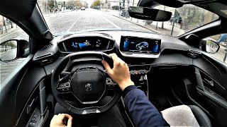 Peugeot e208 GT Full electric 134HP  POV Test Drive Peugeot GoPRO driving [upl. by Nabetse240]