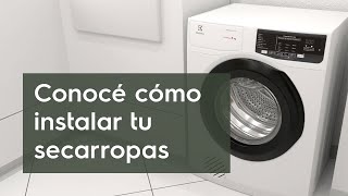 Cómo instalar tu secarropas Electrolux [upl. by Malinde244]