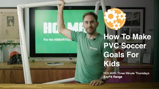 How To Make DIY Soccer Goals For Kids out of PVC Pipe [upl. by Kaehpos681]