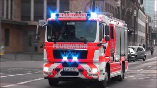 MASSIVER BULLHORN amp PRESSLUFT EINSATZ Feuerwehr BF FrankfurtMain HD [upl. by Che]