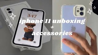 iphone 11 unboxing  accessories [upl. by Marx]