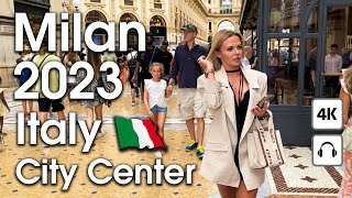 Milan 🇮🇹 City Center  4K  Walking Tour [upl. by Wsan]