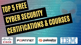 Top 5 Free Cyber Security Certifications for Beginners [upl. by Joses]