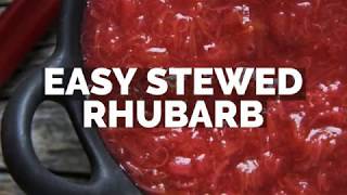 Easy Stewed Rhubarb Recipe [upl. by Novj855]