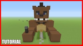 Minecraft Tutorial How To Make A Freddy Fazbear  FNAF Survival House ASH28 [upl. by Nangem922]