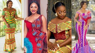 2019Ghana Wedding Dresses Kente Ankara Trendy Styles African Fashion [upl. by Anevad438]