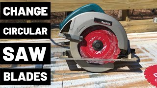 How To Change Circular Saw Blades [upl. by Lela360]