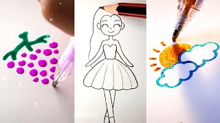 EASY DRAWING TRICKS FOR PERFECT DRAWINGS AWESOME DRAWING TUTORIAL [upl. by Agata]