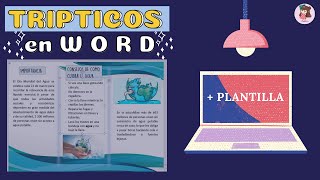 ✨💻 COMO HACER UN TRIPTICO EN WORD 2021 [upl. by Iiette]