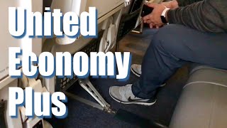 Economy Plus Seating on United Airlines Review [upl. by Ardekan]